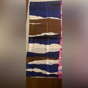 COACH silk large square scarf